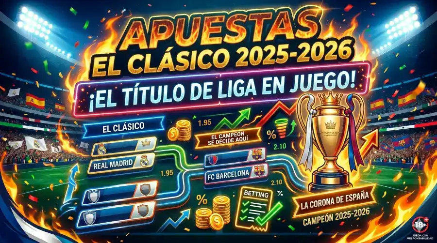 Apuestas para el Cl&aacute;sico Barcelona vs Real Madrid 10 mayo 2026 en la Liga desde Canad&aacute;